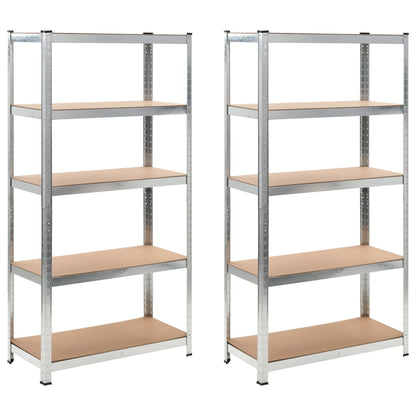 vidaXL Shelf Storage Office Bookshelf Shelving Unit Steel and Engineered Wood
