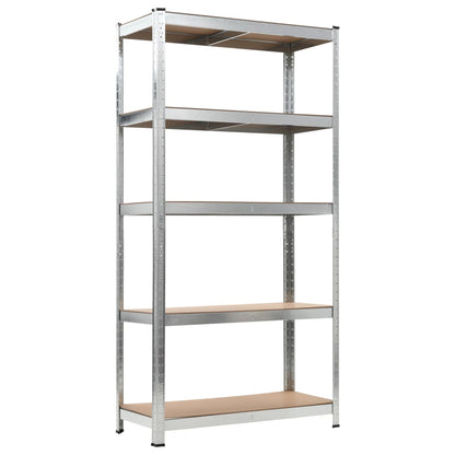 vidaXL Shelf Storage Office Bookshelf Shelving Unit Steel and Engineered Wood