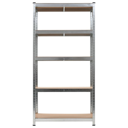 vidaXL Shelf Storage Office Bookshelf Shelving Unit Steel and Engineered Wood