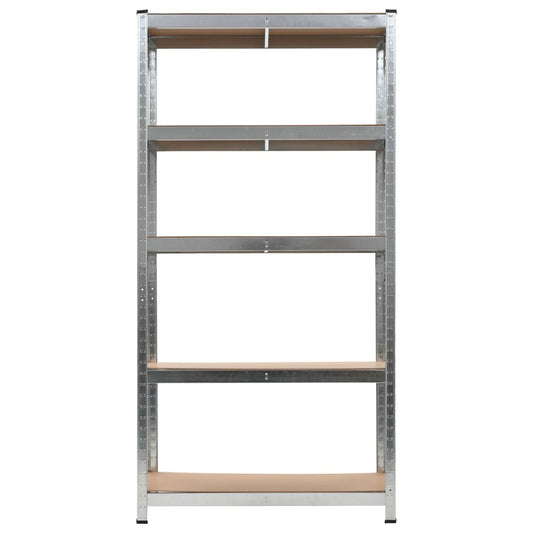 vidaXL Shelf Storage Office Bookshelf Shelving Unit Steel and Engineered Wood