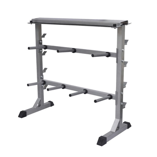 vidaXL Dumbbell Barbell Rack-0