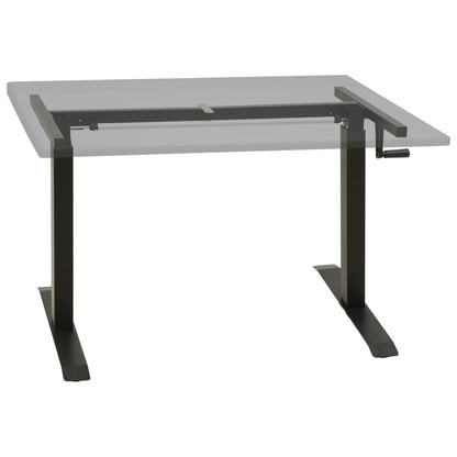 vidaXL Standing Desk Frame Adjustable Legs Computer Desk Base for Home Office