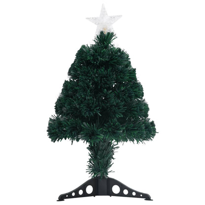 vidaXL Artificial Pre-lit Christmas Tree with Stand Xmas Tree Fiber Optic-3