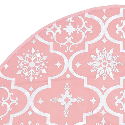 vidaXL Christmas Tree Skirt Artificial Xmas Tree Mat with Sock Luxury Fabric-4