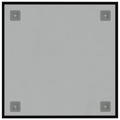 vidaXL Wall-mounted Magnetic Board Black 15.7"x15.7" Tempered Glass