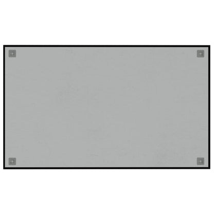 vidaXL Wall-mounted Magnetic Board Black 39.4"x23.6" Tempered Glass