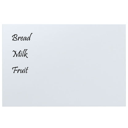 vidaXL Wall-mounted Magnetic Board White 23.6"x15.7" Tempered Glass