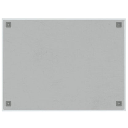 vidaXL Wall-mounted Magnetic Board White 31.5"x23.6" Tempered Glass