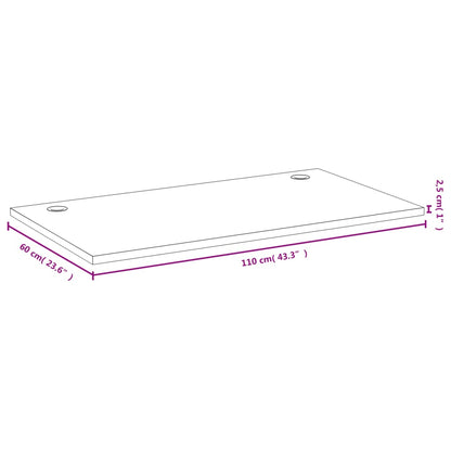 vidaXL Desk Top 43.3"x23.6"x1" Bamboo