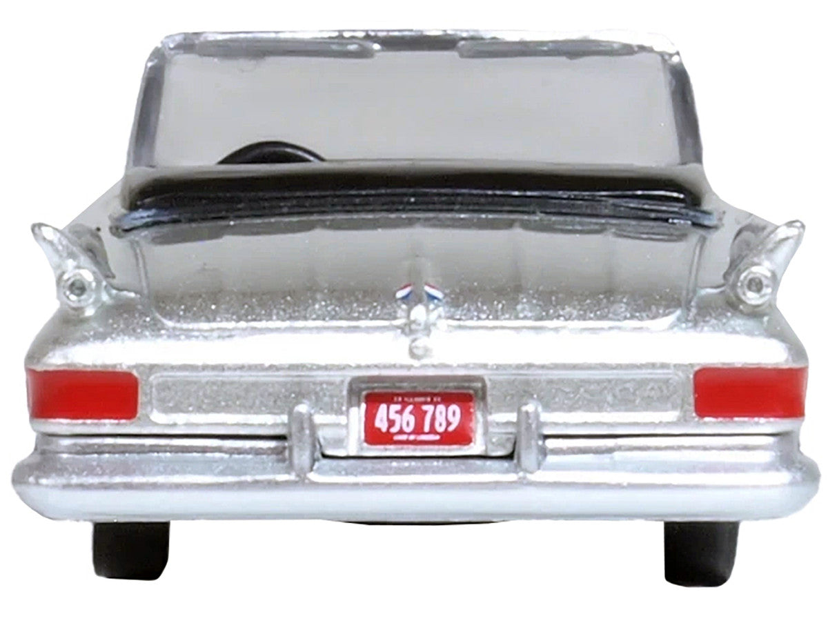 1961 Chrysler 300G Convertible Sheffield Silver Metallic 1/87 (HO) Scale Diecast Model Car by Oxford Diecast-3