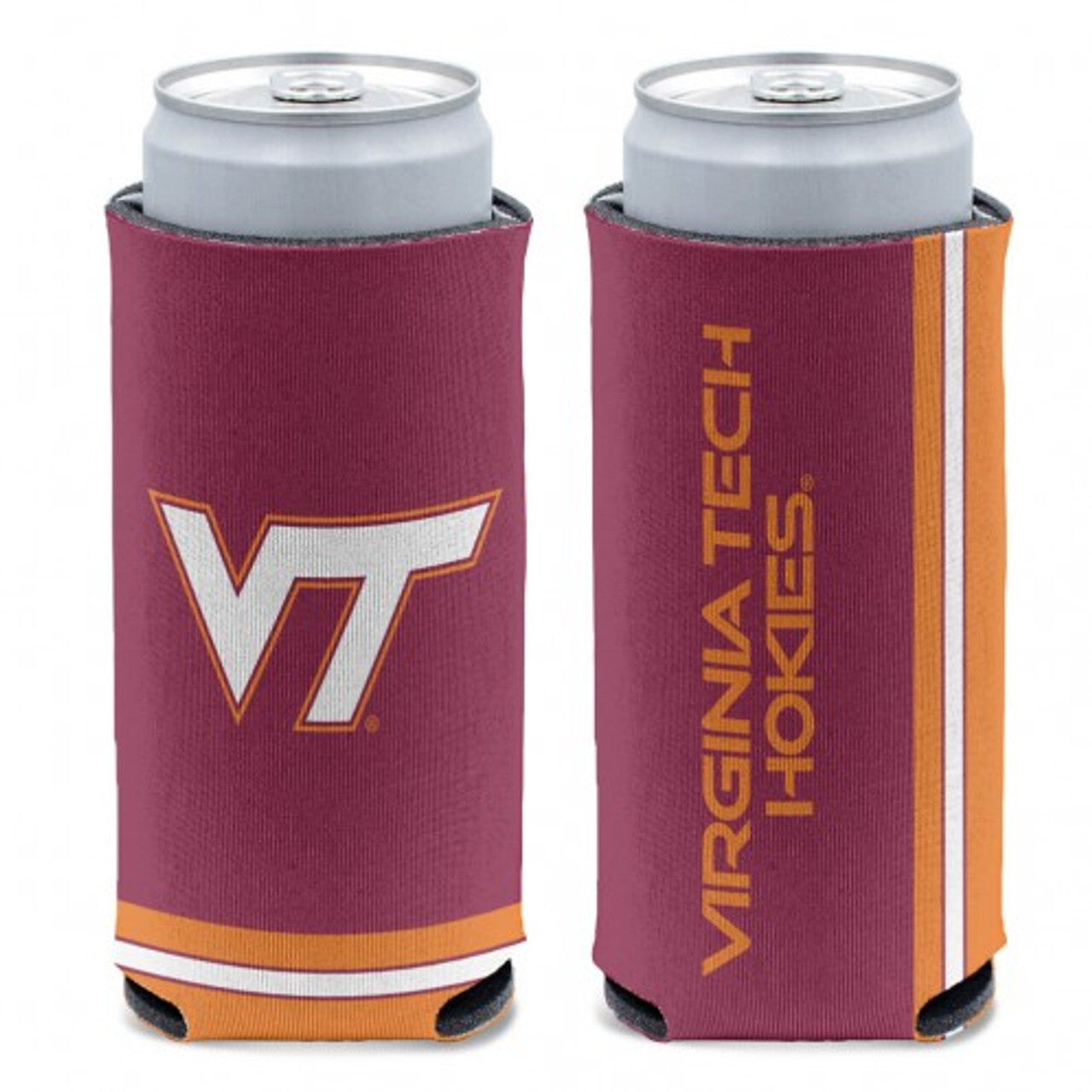 Virginia Tech Hokies Can Cooler Slim Can Design