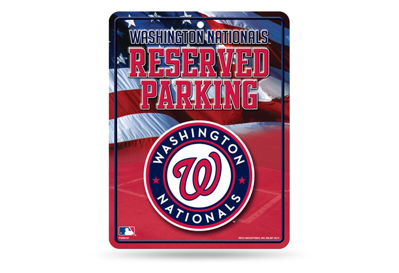 Washington Nationals Sign Metal Parking - Special Order