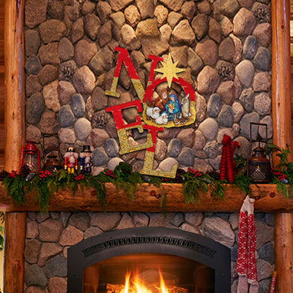 Noel Nativity Christmas Nativity Door Decor by G. DeBrekht - Nativity Holiday Decor - 8121458H-1