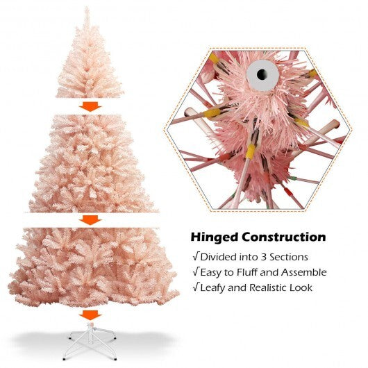 6/7 Feet Artificial Christmas Tree Hinged Full Fir Tree-6 Feet