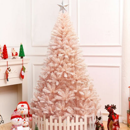 6/7 Feet Artificial Christmas Tree Hinged Full Fir Tree-6 Feet