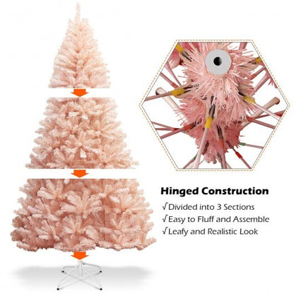 6/7 Feet Artificial Christmas Tree Hinged Full Fir Tree-6 Feet