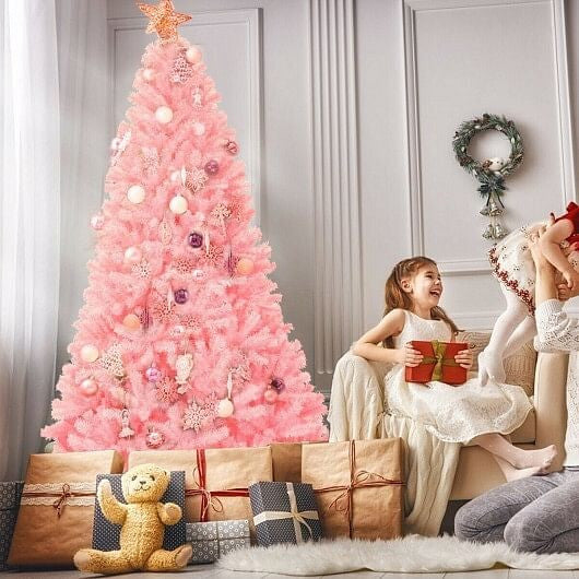 7.5 Feet Hinged Artificial Christmas Tree Full Fir Tree-1