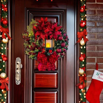 Christmas Wreath with Lamp-2