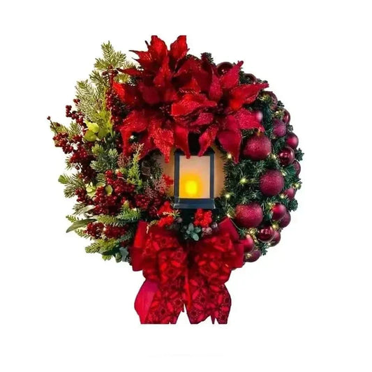 Christmas Wreath with Lamp-0