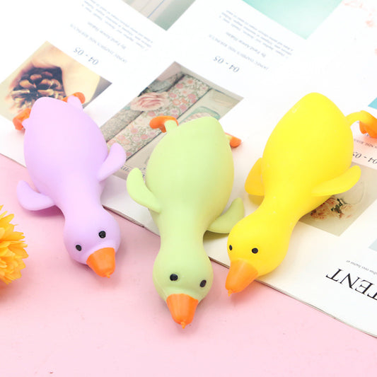 Funny Cute Stretchy Soft Duck Squishy Toys; Squeeze Stress Relief Toys Squishy Fidget Toys; Party Favors For Kids Birthday Gifts; Christmas ; Easter Egg; Classroom Reward