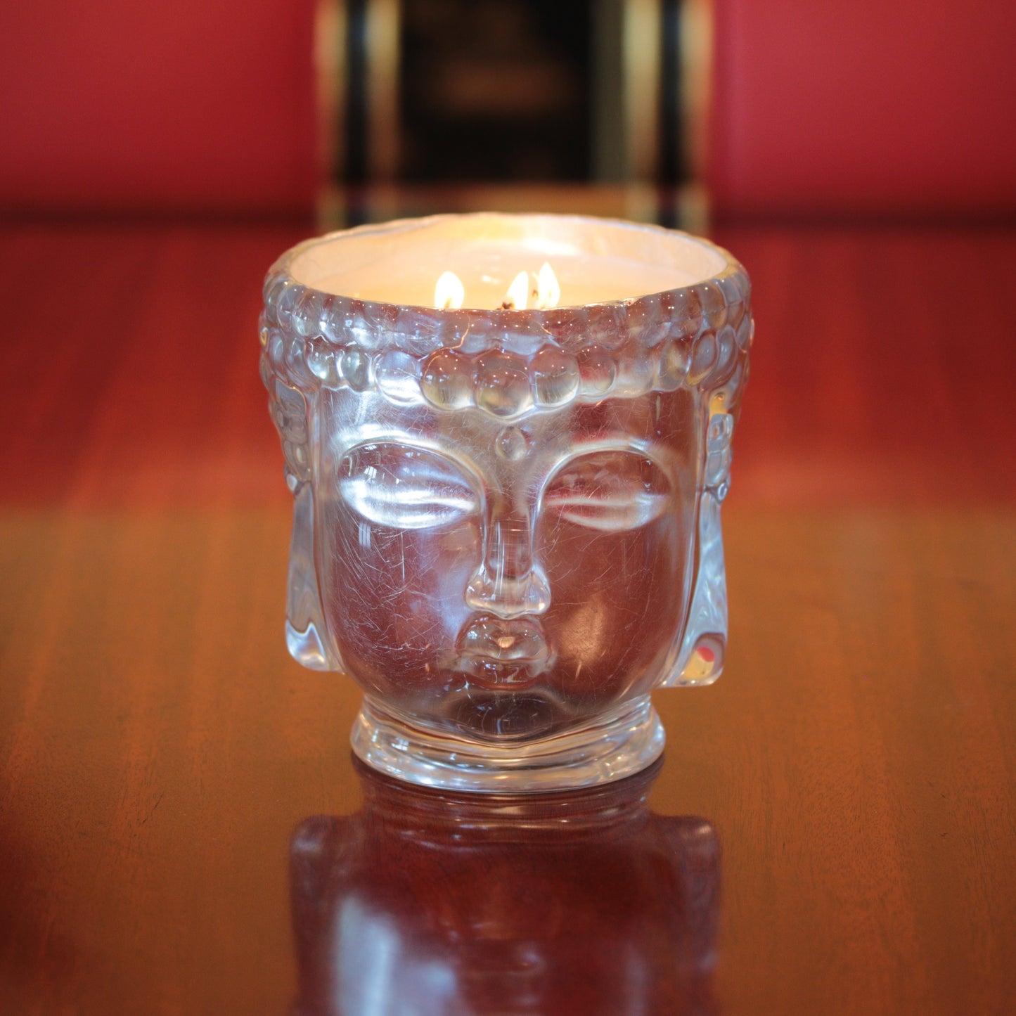 Thompson Ferrier Glass Buddha Candle