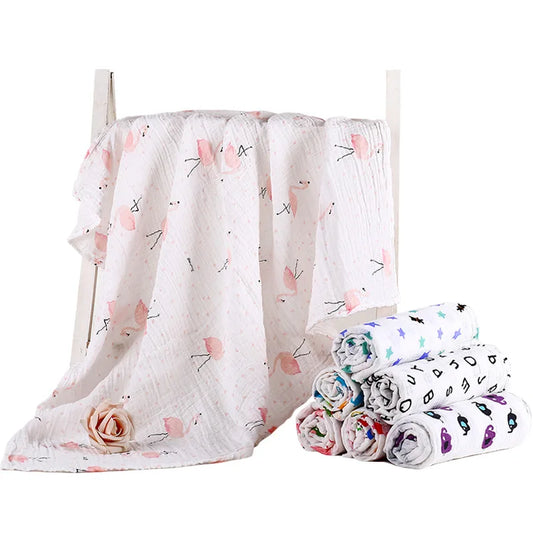 3pcs/lot Cotton Bamboo Fiber Baby Receiving Blanket 110*110cm Newborn Baby Bedsheet Swaddle Wrap Blanket Soft Kids Bathing Towel