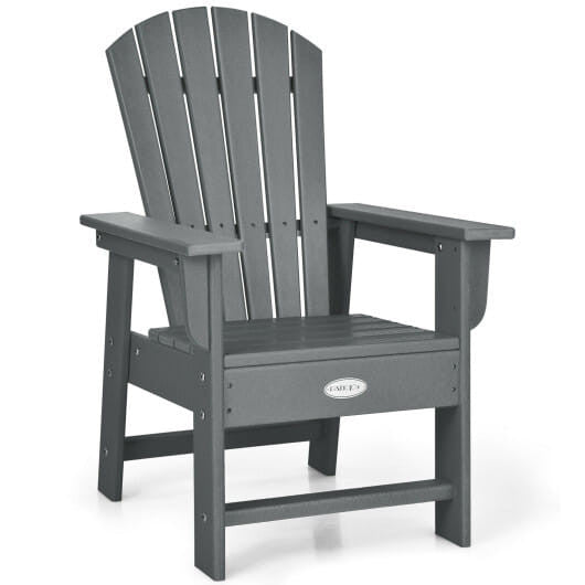 Patio Kids' Adirondack Chair with Ergonomic Backrest-Green