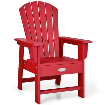 Patio Kids' Adirondack Chair with Ergonomic Backrest-Green