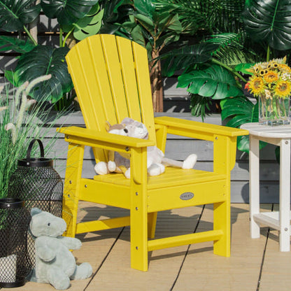 Patio Kids' Adirondack Chair with Ergonomic Backrest-Green