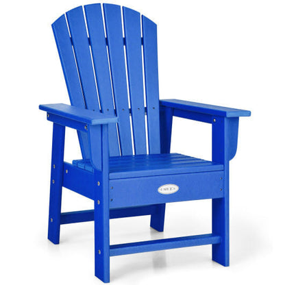 Patio Kids' Adirondack Chair with Ergonomic Backrest-Green