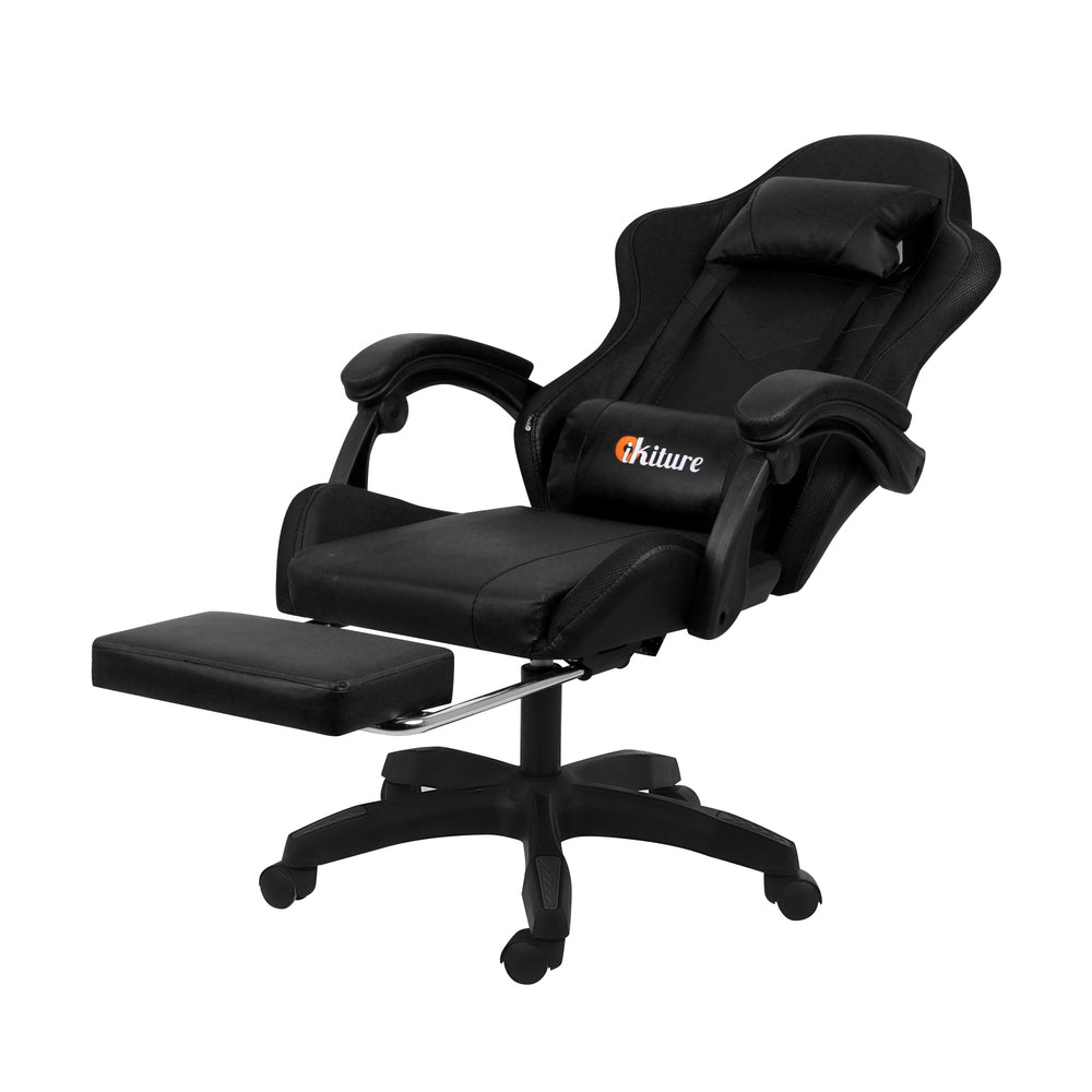 NNEED Racing Gaming Chair 7 RGB LED 8 Points Massage Black-2