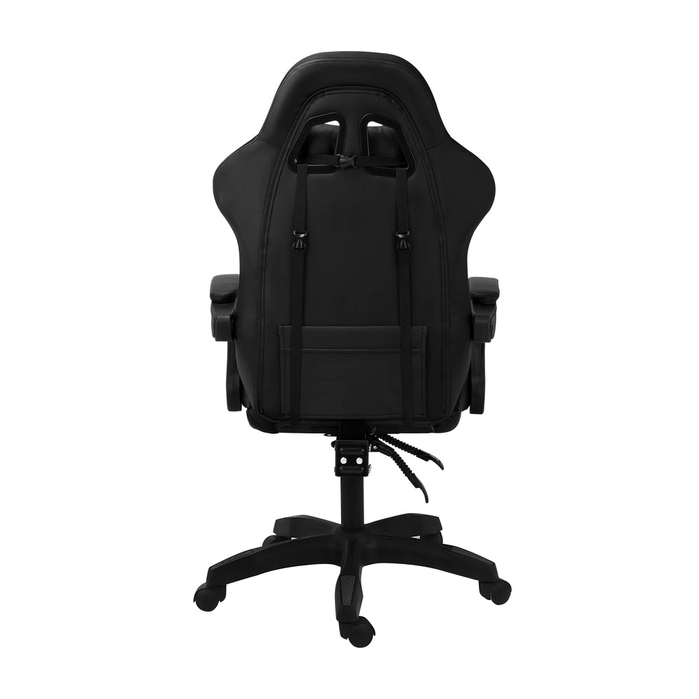 NNEED Racing Gaming Chair 7 RGB LED 8 Points Massage Black-4