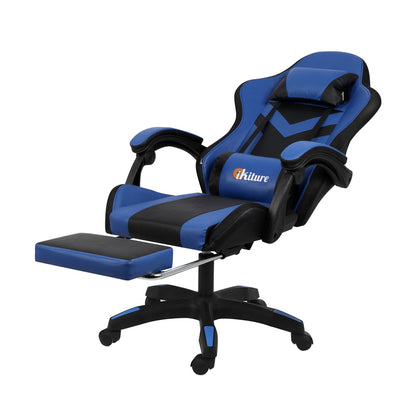NNEED Racing Gaming Chair 7 RGB LED 8 Points Massage Black&Blue-3