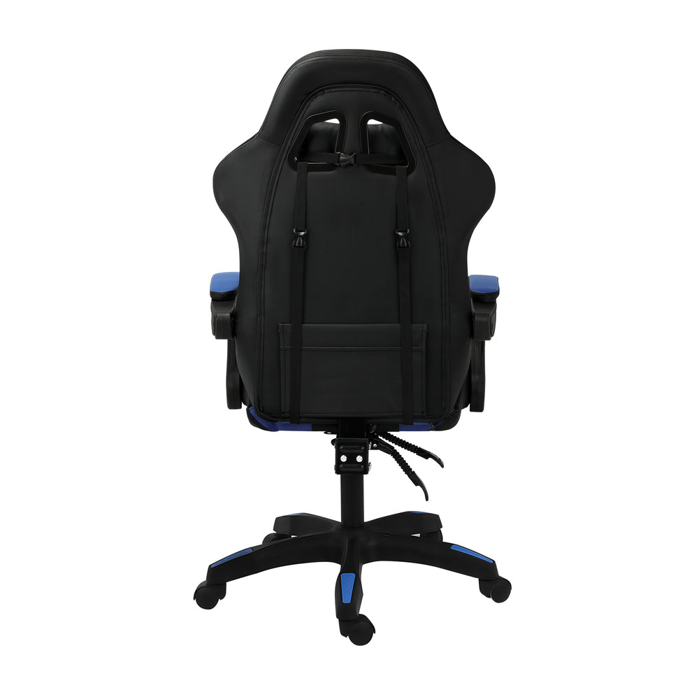 NNEED Racing Gaming Chair 7 RGB LED 8 Points Massage Black&Blue-2