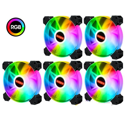 12cm Rgb 5v Pwm 3+4pin Case Fan Quiet Pc Radiator Cpu  Cooler  Argb Sync With Motherboard  Fans 3+4PIN
