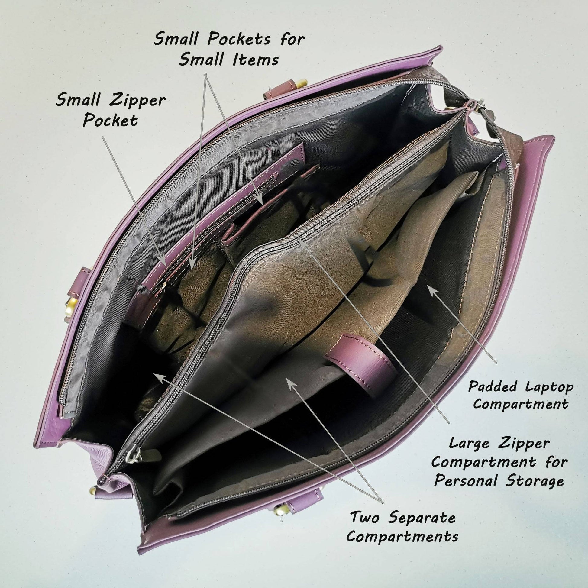 The Signature 17" Bag, Purple-3