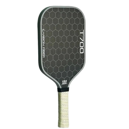 Pickleball Paddle Carbon Fiber T700 Polymer Honeycomb Core Carbon Friction Surface Enhanced Power, Rotation and Control 16mm