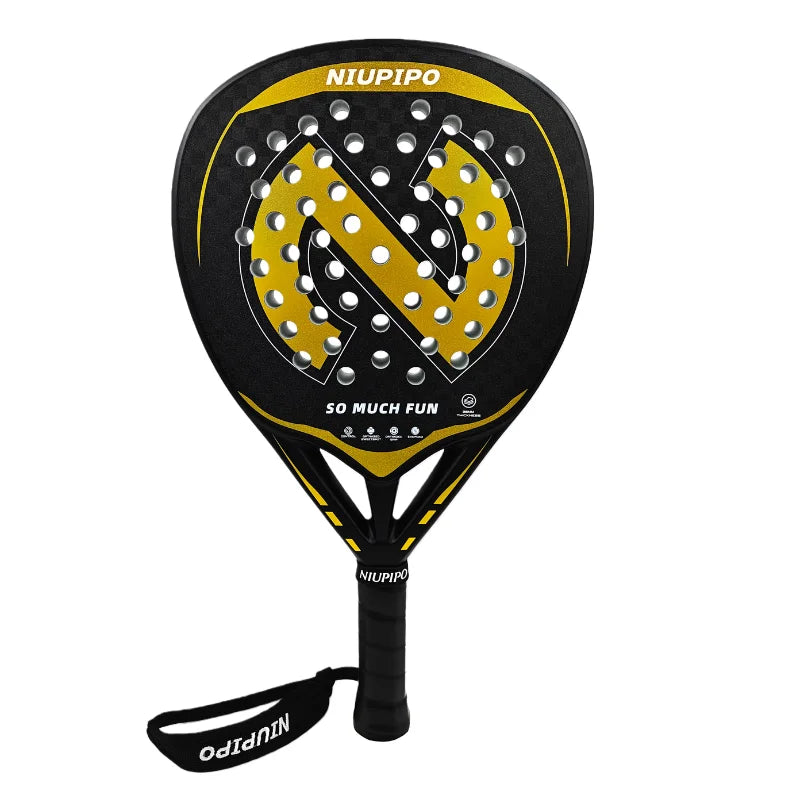 Padel Paddle 12K Premium Carbon Fiber Face ，Teardrop Shape Padel，Optimal Spin & Control for Professional Tournament Grade