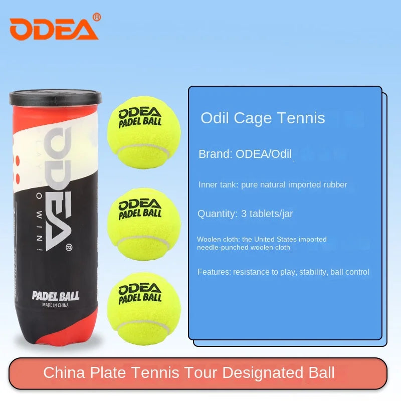 Odea Profession Tennis Padel Balls Match Ball PADEL BALL Cage Tennis High Elasticity Durable Training Ball