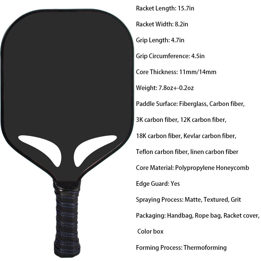 Pickleball Paddle Personalized Customization Picture/Logos, Carbon/Glass Fiber Thermoforming/Cold Forming Pickle Ball Racket