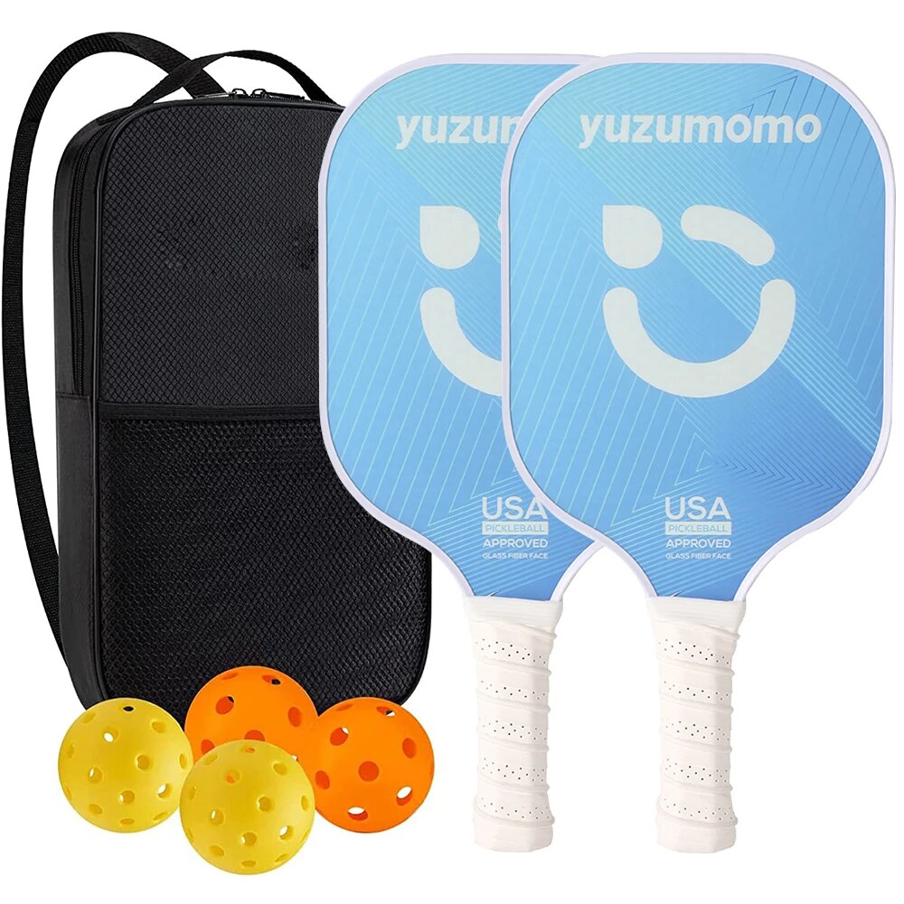 Pickleball Paddle Set USAPA Approved Fiberglass Pickleball Set Lightweight Carrying Bag Pickle Ball Paddle Gifts for Beginners