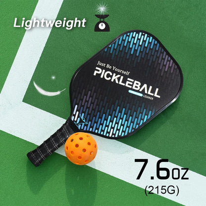 Ultralight Pickleball Paddle and Ball Set Carbon Fiber Surface Pickle Ball Racket 1 Paddles with 2 Balls beach tennis racket