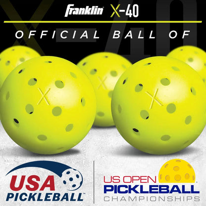 Outdoor Yellow Pickle Balls 6-Pack Paddle Ball Regular Size Great addition to your pickle ball set