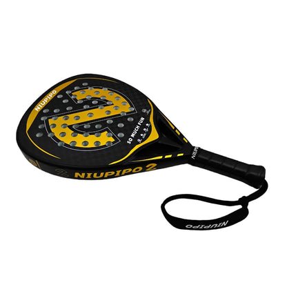 Padel Paddle 12K Premium Carbon Fiber Face ，Teardrop Shape Padel，Optimal Spin & Control for Professional Tournament Grade