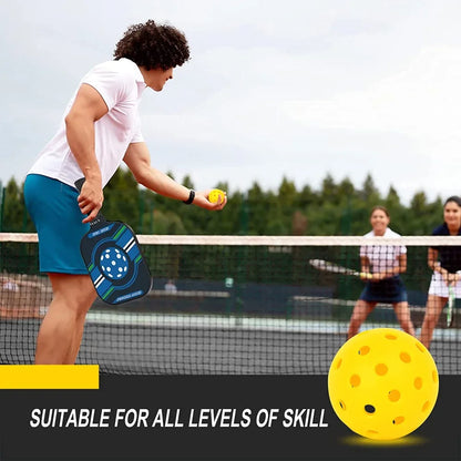 12PCS Indoor Pickleball Balls – 40 Hole Durable Colorful Pickleballs, 72mm