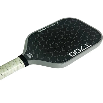 Pickleball Paddle Carbon Fiber T700 Polymer Honeycomb Core Carbon Friction Surface Enhanced Power, Rotation and Control 16mm