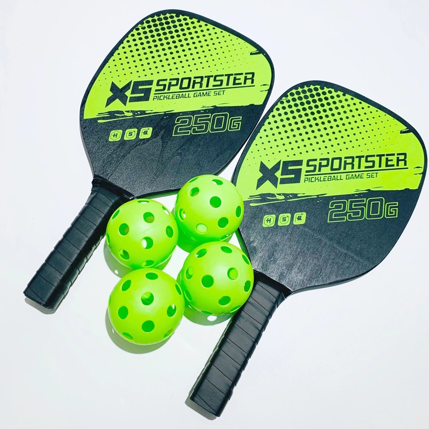 Pickleball Rackets Set Light Pickle-Ball-Paddle-Set with 4 Outdoor Indoor Balls Gifts for Men Women