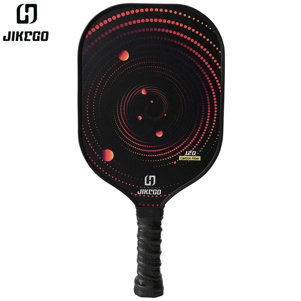 JIKEGO 16mm Pickleball Paddle Carbon Fiber Pickle Ball Racket Cover Professional Racquet Men Women