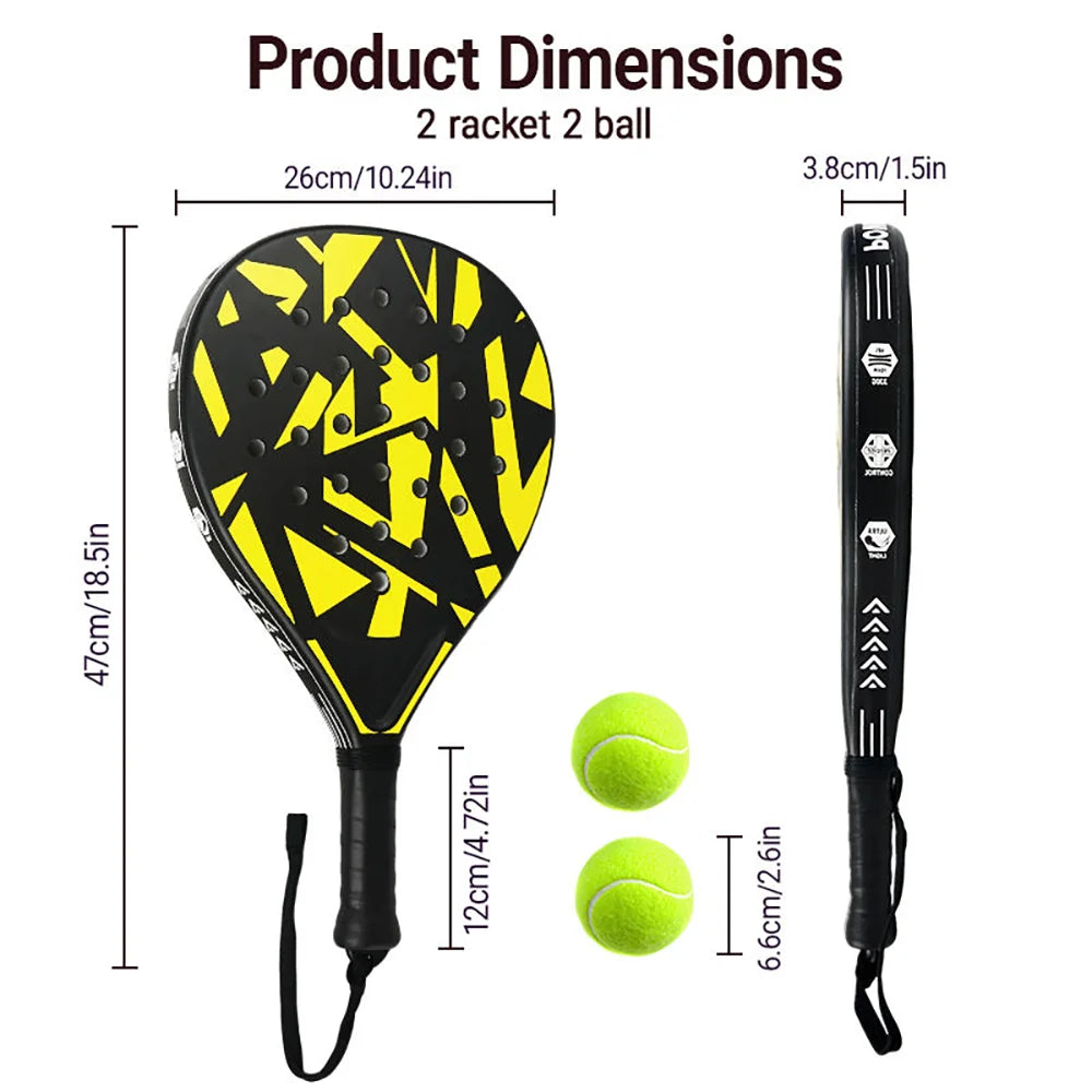 Best Beginner Padel Racket with EVA Softcore Lightweight Paddle for Control and Accuracy on Padel Court for Kids Adult