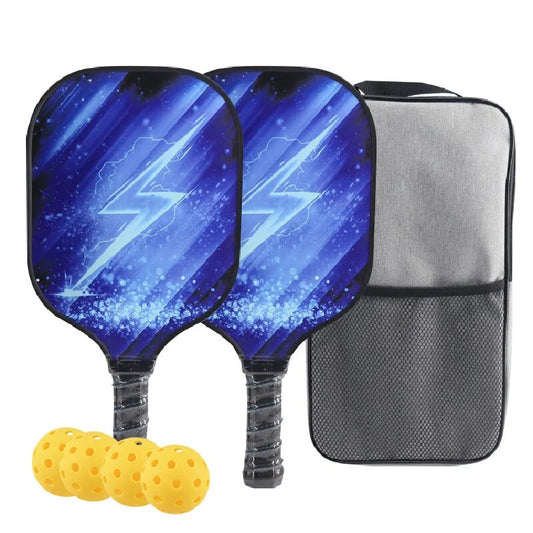 Pickleball Paddles Set - USAPA Approved Fiberglass Pickleball Set, PP Honeycomb Core Lightweight Pickle Ball Rackets Beginners